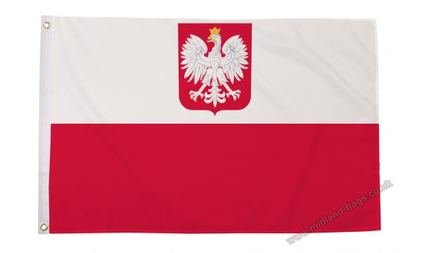 SALE - Heavy Duty Poland Crest Nylon Flag 30% OFF